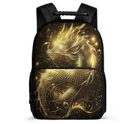 TPISLI Dragon Design School Backpack Primary Classes for Girls Primary Age 6-11 Chinese Style Daypack Kids and Teens, Adjustable Straps Sturdy Handle School Travel
