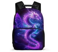 TPISLI Dragon Motif Rucksack for Kids Age 5-10, Chinese Style Bookbag for Boys Girls, Durable Backpack, 1680D Fabric, Primary Classes, Daily Essentials