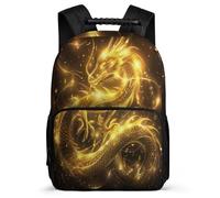 TPISLI Dragon Rucksack for Girls Primary Age 6-11 Chinese Style Rucksack for Girls Boys School Years 1-4, Adjustable Straps Durable Travel Daily Use
