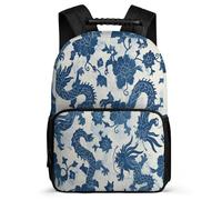 TPISLI Dragon Rucksack for Students Primary Classes Dragon Japanese Style School Bag 6-11 Years Kids and Teens, Padded Back Adjustable Straps Daily Essentials