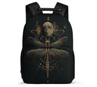 TPISLI Dragonfly School Backpack for Kids and Teens Year 3-6 Animal Motif School Bag Primary Age 6-11 Boys Girls, Lightweight Side Pockets Birthday Gift