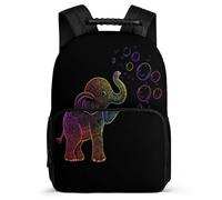 TPISLI Elephant Backpack for Girls Boys School Years 1-4 Animal Theme Backpack School Years 2-5 Girls Boys, Adjustable Straps Sturdy Handle Travel Daily Use