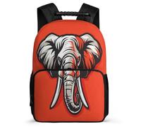 TPISLI Elephant Design School Backpack for Kids and Teens Primary Classes Animal Daypack 6-11 Years Girls, 1680D Fabric Soft Felt Details Travel Daily Use