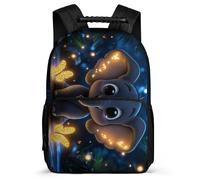 TPISLI Elephant Illustration School Bag for Boys 8-12 Years Animal Bookbag for Students Primary Classes, Adjustable Straps 1680D Fabric Back to School Gift
