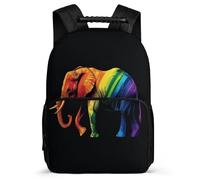 TPISLI Elephant Pattern Daypack for Children 6-11 Years Animal Daypack for Children School Years 1-4, Adjustable Straps Sturdy Handle Travel Daily Use