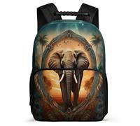 TPISLI Elephant Rucksack for Children Primary Classes African Animal Backpack 8-12 Years Kids and Teens, Padded Back Soft Felt Details Back to School Gift