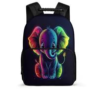 TPISLI Elephant School Backpack Primary Classes for Girls 8-12 Years Animal Theme Rucksack Kids and Teens, Padded Back Adjustable Straps Birthday Gift