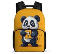 TPISLI Fashion Panda Design School Backpack Primary Classes for Kids Primary Age 6-11 Animal Print Backpack Boys, 1680D Fabric Adjustable Straps Travel Daily Use
