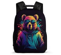 TPISLI Fashion Panda Motif Backpack for Students Primary Age 6-11 Animal Backpack for Kids and Teens Junior School, Adjustable Straps Sturdy Handle School Travel