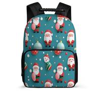 TPISLI Father Christmas Daypack for Children School Years 1-4 Christmas Daypack 8-12 Years Children, Soft Felt Details Adjustable Straps Back to School Gift