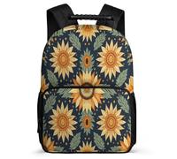 TPISLI Floral Pattern School Backpack Primary School for Students Primary Age 6-11 Plant Flowers Rucksack Kids and Teens, 1680D Fabric Soft Felt Details Travel Daily Use