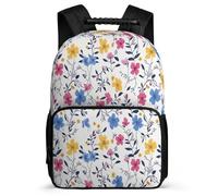 TPISLI Floral Print Backpack for Kids and Teens Primary Classes Plant Flowers School Bag Year 3-6 Kids and Teens, 1680D Fabric Sturdy Handle Outdoor Day Trips