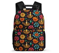 TPISLI Flowers Backpack Primary Classes for Kids and Teens School Years 2-5 Colorful Florals Rucksack Children, Durable Soft Felt Details Birthday Gift