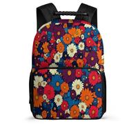 TPISLI Flowers Design Rucksack for Kids Age 5-10, Plant Theme Bookbag for Boys Girls, Durable Backpack, 1680D Fabric, Primary Classes, Daily Essentials