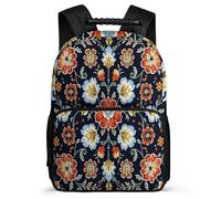 TPISLI Flowers Print Backpack for Girls for 5 to 10 Years, Plant Floral School Bag Children, Lightweight Rucksack, Side Pockets, Padded Back, Travel Daily Use