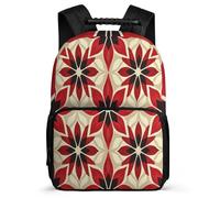 TPISLI Flowers Print Backpack for Kids and Teens School Years 2-5 Plant Floral Rucksack for Boys Girls Year 2-5, Padded Back Soft Felt Details Back to School Gift