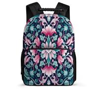 TPISLI Flowers Print Rucksack Junior School for Kids and Teens 7-11 Year Olds Plant Floral School Bag Kids and Teens, Lightweight Adjustable Straps Short Trips