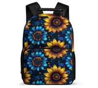 TPISLI Flowers Print Rucksack Primary Classes for Kids and Teens 7-11 Year Olds Plant Design Daypack Kids and Teens, Side Pockets Soft Felt Details Birthday Gift