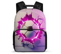 TPISLI Football 3D Design Daypack for Students Age 5-10 Football Lover Daypack for Children Primary Classes, Sturdy Handle Soft Felt Details Back to School Gift