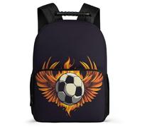 TPISLI Football School Backpack for Kids and Teens School Years 1-4 Soccer Lover Bookbag Age 5-10 Students, Adjustable Straps 1680D Fabric Short Trips