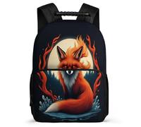 TPISLI Fox Design Backpack for Girls 6-11 Years Animal Design Bookbag for Kids and Teens Primary School, 1680D Fabric Adjustable Straps Daily Essentials