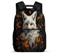 TPISLI Fox Design Backpack for Kids School Years 2-5 Animal Fox Rucksack for Students School Years 1-4, Adjustable Straps Sturdy Handle Outdoor Day Trips