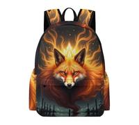 TPISLI Fox Design Bookbag Children Year 5 Animal Fox Book Bag Girls 7-11 Year Olds Cool 11.6 Inch Laptop Daypack Junior School Hiking Day Trips Everyday Use