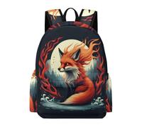 TPISLI Fox Design Bookbag Students Year 4 Animal Motif Book Bag Boys 10-14 Year Olds Trendy Modern 11.6 Inch Laptop Daypack School Years 7-10 Travel Use Everyday Use