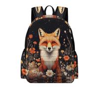 TPISLI Fox Design Bookbag Students Year 4 Animal Motif Book Bag Boys 10-14 Year Olds Trendy Modern 11.6 Inch Laptop Daypack School Years 7-10 Travel Use Everyday Use