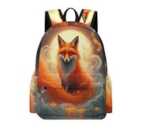 TPISLI Fox Design Bookbag Students Year 4 Animal Print Book Bag Boys 10-14 Year Olds Trendy Modern 11.6 Inch Laptop Daypack School Years 7-10 Travel Use Everyday Use