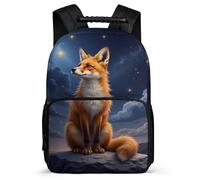 TPISLI Fox Design Daypack for Girls Boys Primary School Animal Theme Daypack Primary Age 6-11 Kids and Teens, Side Pockets Sturdy Handle School Travel