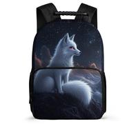 TPISLI Fox Design Daypack Primary Classes for Students 7-11 Year Olds Animal Fox School Bag Boys, Adjustable Straps Soft Felt Details Back to School Gift