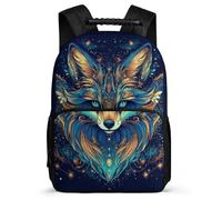 TPISLI Fox Design Rucksack for Students 6-11 Years Animal Motif Rucksack for Kids and Teens Primary School, Soft Felt Details Lightweight Back to School Gift