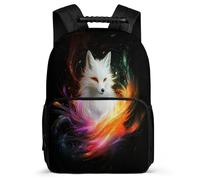 TPISLI Fox Design School Bag for Kids and Teens School Years 2-5 Animal Daypack for Students Primary Classes, 1680D Fabric Adjustable Straps Birthday Gift