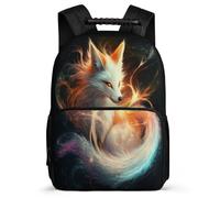 TPISLI Fox Motif Backpack for Boys Girls 7-11 Year Olds, Animal Print School Bag for Boys Girls, Lightweight Rucksack, 1680D Fabric, Primary Classes, Daily Essentials