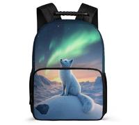 TPISLI Fox Motif Backpack for Boys Girls School Years 1-4 Animal Fox School Bag Primary Age 6-11 Kids, Adjustable Straps Soft Felt Details Travel Daily Use