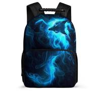 TPISLI Fox Motif Bookbag for Students Primary Classes Animal Print School Bag Primary Age 6-11 Kids and Teens, Adjustable Straps Sturdy Handle Travel Daily Use