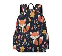 TPISLI Fox Motif Rucksack Girls Age 11 Animal Foxs School Bag Boys 10-14 Year Olds Fashion Lightweight 14 Inch Laptop Backpack Outdoor Day Trips Back to School Gift