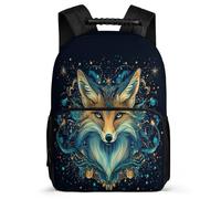 TPISLI Fox Pattern Backpack for Kids and Teens 6-11 Years Animal Motif Backpack for Children Primary Classes, Side Pockets Lightweight Travel Daily Use