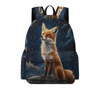 TPISLI Fox Pattern Rucksack Boys 8 Year Olds Animal Design Backpack Girls Year 3 Lightweight Durable School Trip Rucksack Junior School Hiking Day Trips Everyday Use