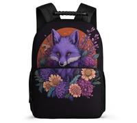 TPISLI Fox Print Backpack for Kids School Years 2-5, Animal Design Rucksack for Children, Lightweight School Bag, 1680D Fabric, Primary Classes, Daily Essentials