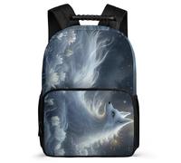 TPISLI Fox School Backpack School Years 1-4 for Kids and Teens 7-11 Year Olds Animal Fox Pattern Rucksack Students, Sturdy Handle Adjustable Straps Birthday Gift
