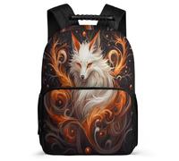 TPISLI Fox School Bag for Students Age 7-12 Animal School Bag for Boys Girls Primary Classes, Padded Back Sturdy Handle Outdoor Day Trips