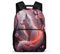 TPISLI Fox School Bag School Years 1-4 for Boys Girls Primary Age 6-11 Animal Fox Daypack Boys, Soft Felt Details Padded Back Daily Essentials