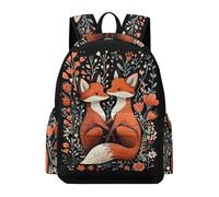 TPISLI Foxs Backpack Girls Year 8 Animal Fox School Bag Teens Year 9 Trendy Modern 11.6 Inch Laptop Daypack Secondary School Hiking Travel Outdoor Gift Everyday Use