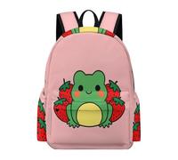 TPISLI Frog Backpack Teens 12-16 Year Olds Small Animal School Bag Students Year 10 Trendy Modern 14 Inch Laptop Backpack School Years 7-10 Travel Use Outdoor Gift
