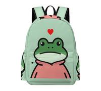 TPISLI Frog Bookbag Girls Year 8 Small Animal Backpack Students Year 6 Fashion Lightweight Spring Outing Backpack School Years 3-6 Daily Use School Gift Travel Use