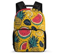 TPISLI Fruit Theme School Bag for Boys 8-12 Years Colourful Fruits Bookbag for Students Primary Classes, Adjustable Straps 1680D Fabric Back to School Gift