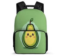 TPISLI Funny Avocado Backpack for Kids Age 5-10 Fruit Theme Daypack for Children School Years 1-4, Soft Felt Details Adjustable Straps Outdoor Day Trips