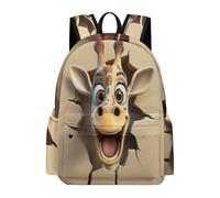 TPISLI Funny Giraffe Backpack Teens 12-16 Year Olds Animal Book Bag Kids Year 9 Modern Durable 11.6 Inch Laptop Daypack Secondary School Outdoor Travel Everyday Use